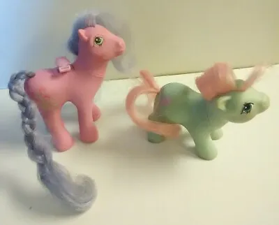 My Little Pony G1 1985/86 Summer Wing High Flyer (No Wings) & Baby Cuddles • $10