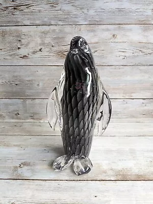 Vintage Murano Penguin Figurine Signed Luigi Onesto Oggetti Art Glass 6  Sfumato • $149