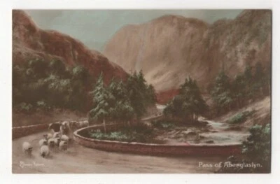 £2.42 • Buy Elmer Keene Pass Of Aberglaslyn North Wales Sheep Vintage Art Postcard 579c