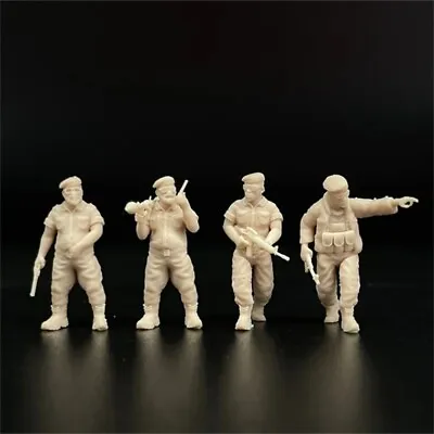 1/72 Scale Model African Warlord Commanders 4 Soldier Figures Military Miniature • $13