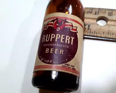 Vintage Miniature RUPPERT Knickerbocker BEER BOTTLE Mini New York NY No Reserve • $6.50