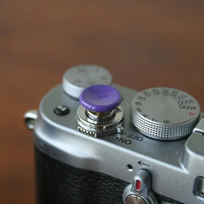 $12.50 • Buy Purple Medium Concave Soft Release Button For Leica M3 MP M8 M9 X100 Nikon Canon