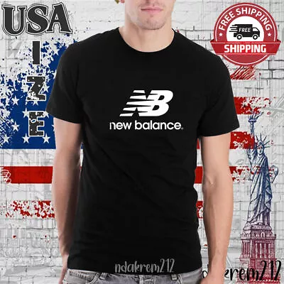 NEW BALANCE Design Logo Man's T-shirt Size S-5XL Free Shipping • $29