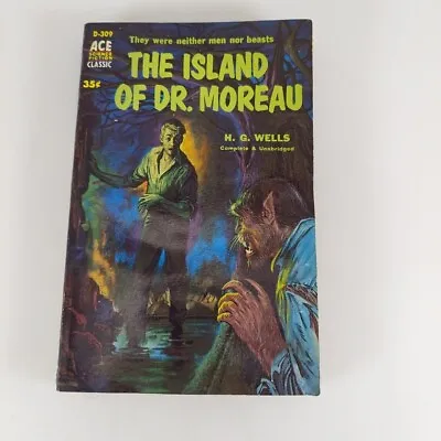 H.G. Wells The Island Of Dr. Moreau Ace D-309 Vintage Paperback • $6.99