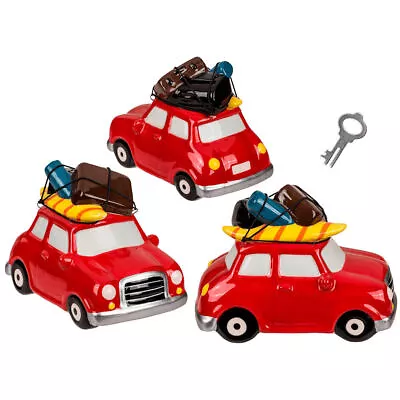 £1.90 • Buy Ceramic Savings Bank Travel Car Key Security Piggy Bank Money Box With Lock New