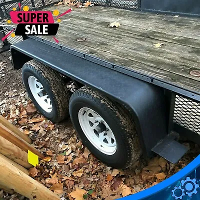 Steel Diamond Tread Plate Tandem Axle Trailer Fenders Pair New • $150