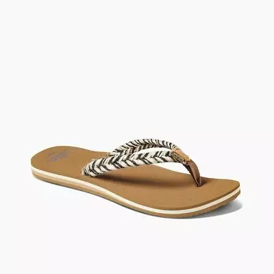 £26.95 • Buy REEF - Cushion Break Flip Flops - Womens Sandals - Black/Multi