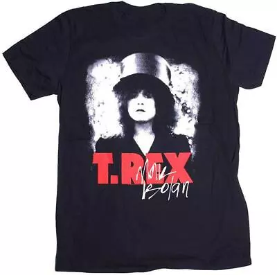 Vintage Marc Bolan T  Rex Band Men T-shirt Black Short Sleeve All Sizes • $17.99