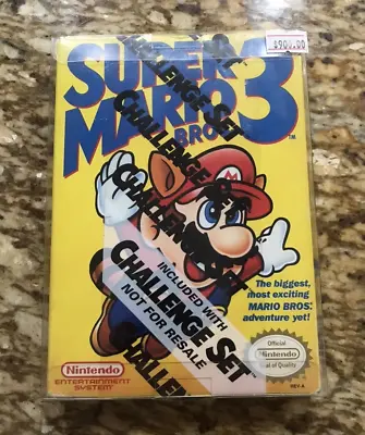 Original New In Box Super Mario Bros 3 Nintendo NES Sealed Game • $800