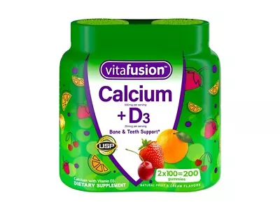 Vitafusion Calcium + D3 Gummies 200 Ct • $17.80