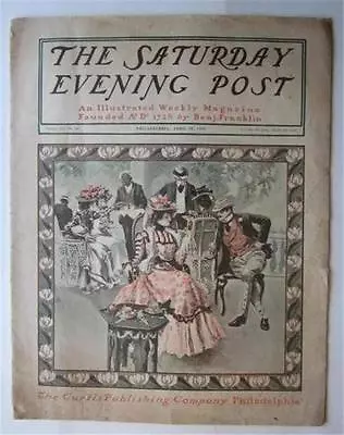 Saturday Evening Post Magazine April 28 1900 Maxfield Parrish Harrison Fisher • $99.50