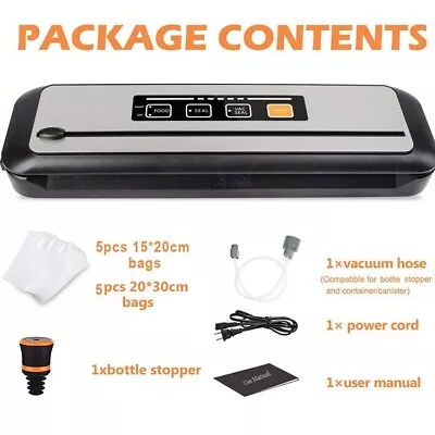 $60 • Buy YUMYTH Household Food Vacuum Sealer Packaging Machine Sous Vide Bags Vacuum Pack