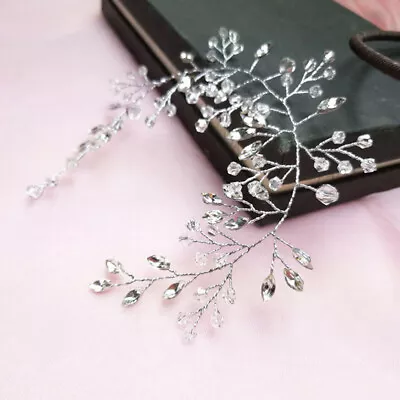 Women Crystal Diamante Rhinestone Head Hair Band Bridal Bridesmaid Prom Headwear • $3.73