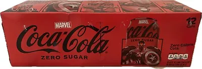 NEW LIMITED EDITION MARVEL COCA-COLA ZERO SUGAR SODA 12 PACK 12 FLOZ 355mL CANS • $60.13