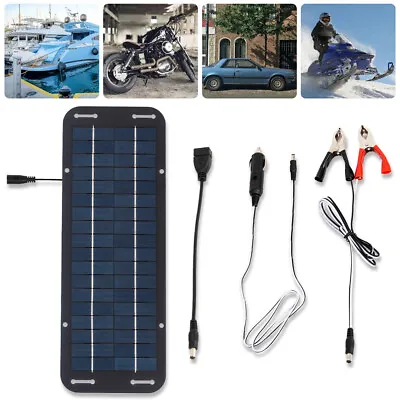 60W Solar Panel Kit W/ 12V Battery Charger Controller Caravan Boat Outdoor UK • £14.90