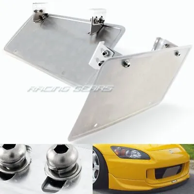 Universal Adjustable Angle Bumper License Plate Mount Relocator Holder Bracket • $9.95