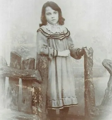 Cabinet Card Photo Pretty Young Girl Fashion Oberg Studio Manchester 1890s-1900s • $12.62