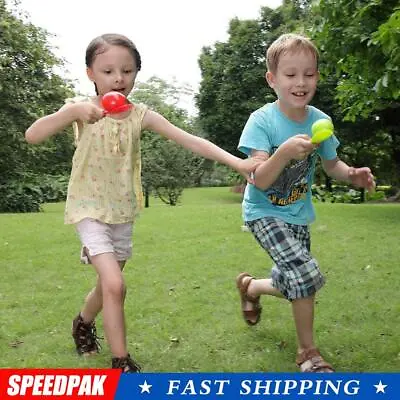 Egg And Spoon Race Game Easter Kids Outdoor Garden Retro Fun Balance BEST I4H5 • £3.82