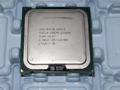 Intel Core 2 Extreme QX9650 3.0GHz SLAN3 12MB LGA775 Quad-Core Cpu，very Fresh!! • $126.45