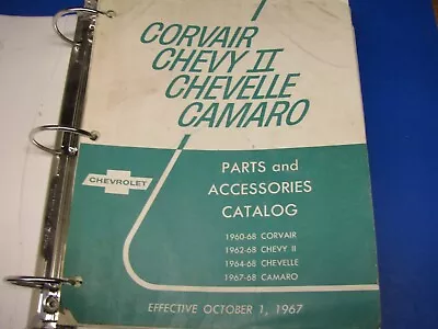 1967-1968 Camaro Chevelle Parts Catalog Book Original GM • $79.95