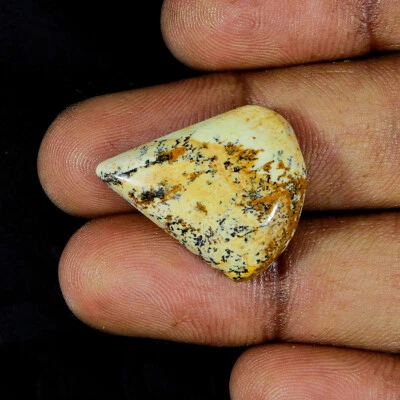 $5.24 • Buy 17 Cts. Natural Picture Jasper Pear Cabochon Loose Gemstone BH02-36 V922