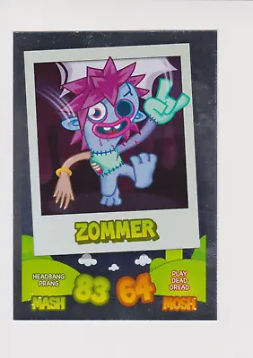 Moshi Monsters Mash Up Trading Card Rainbow Foil ZOMMER (Rare) MINT/1 • £4.99