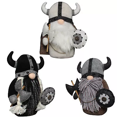 Viking Warrior Gnome Doll Ornaments Plush Faceless Old Man Elf Toy Decoration • $43.42