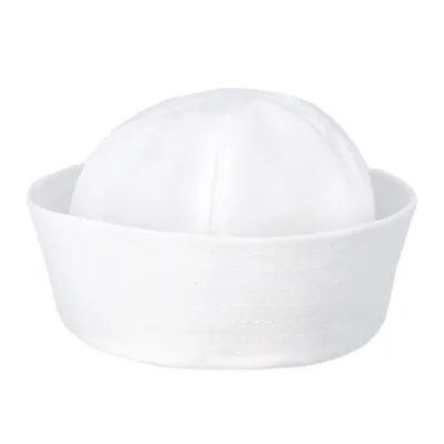 Cute White Doughboy Navy SAILOR Fishing Marine Popeye Costume Hat Cap New • £6.23