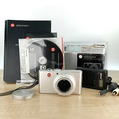 Leica D-LUX 3 Digital Compact Camera Silver 10MP CCD Sensor 18 307 UK Version • $286.17