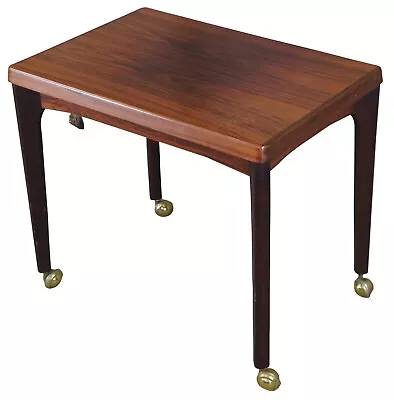 Mid Century Modern Vejle Stole Mobelfabrik Danish Denmark Rosewood Side Table • $560