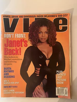$75 • Buy VIBE Magazine November 1997 Janet Jackson Busta Rhymes Tupac Shakur
