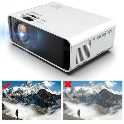 $118.43 • Buy WIFI +Bluetooth Projector HDMI LED HD 1080P Home Cinema Portable Projector Party