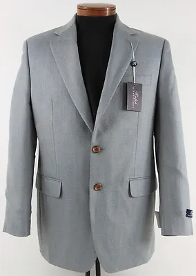 Men's RALPH LAUREN Light Blue Silk Wool Jacket Blazer 43L 43 Long NWT NEW • $98.76