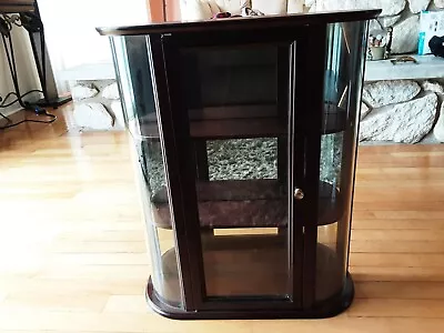 Bombay Wood Mirrored Shelved Curio Wall Hanging Cabinet  • $225