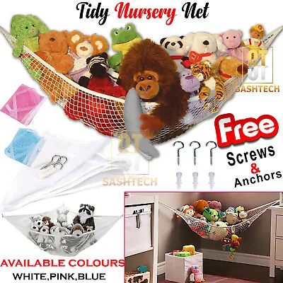 £3.79 • Buy Toy Net Stuffed Hammock Animals Kids Storage Hanging Organizer Corner Jumbo Toys