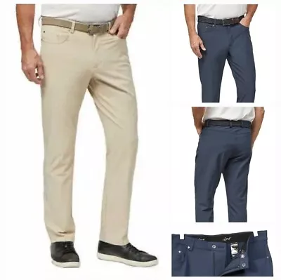 Greg Norman Men's Ultimate Stretch Luxury 5 Pocket Pant Navy Or Tan 32 34 36 • $27.49