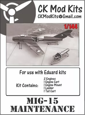 MiG-15 Maintenance Set For Use With Eduard Kits In 1/144 • $10