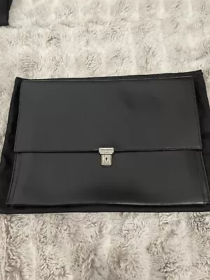 Saint Laurent Men's Leather Document Holder Briefcase • $1650