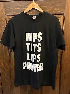 Silverfish T-shirt Hips T*ts Lips Power 1990/91  Backprint Organ Fan Vintage  • $299.99