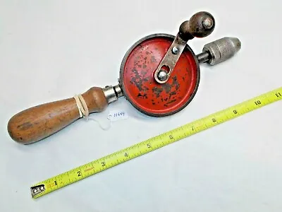 STANLEY DEFIANCE VTG  Woodworkers No. 1221 EGG BEATER HAND DRILL USA • $28.69