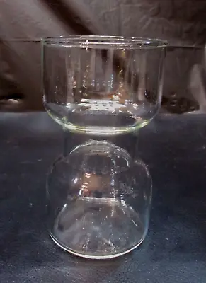 Vintage 1980's Clear Pyrex Glass Corning USA Floating Candle Holder Or Vase 3x5 • $15