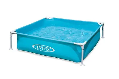 Intex Mini Frame Kiddie 4 X 4 Foot Beginner Frame Pool Blue (Open Box) (4 Pack) • $82.99