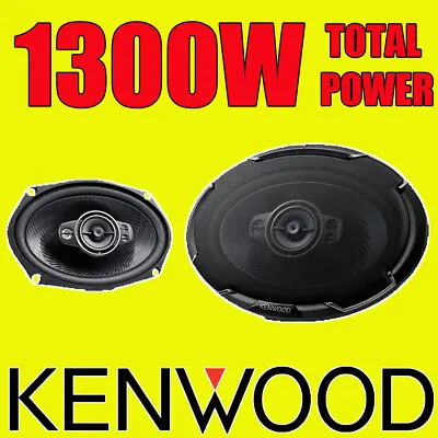 £64.99 • Buy KENWOOD 6 X9  6x9 1300W 5-way Car Rear Deck Oval Shelf Speakers, Brand New Pair
