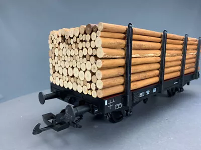 G Scale PIKO 37781 DB 2-Axle Flatcar W/Log Load  Ep. III G504 LZ • $136.98