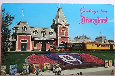 Disneyland Magic Kingdom Mickey Mouse Santa Fe Disneyland Depot Postcard Old PC • $1.40