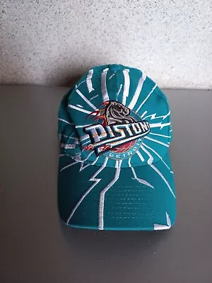 Vintage Detroit Pistons Starter NBA Shatter Collision Hat Cap Snapback  • $130