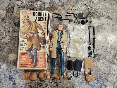 Vintage 1960s Marx Mike Hazard Double Agent Figure With Accessories & Box • $145.83