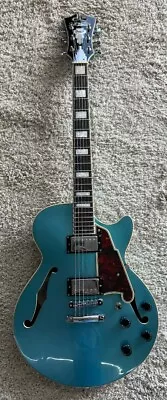 D'Angelico Premier SS Single Cutaway Semi Hollow Electric Guitar Ocean Turquoise • $699.95
