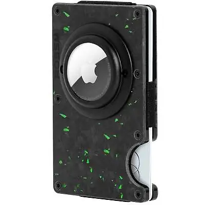 ROSSM Airtag Wallet - Slim Rigid Wallet With Airtag Holder - Forged Emerald • $29.99