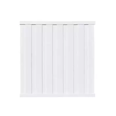 Veranda Privacy Fence Panel 6 Ft X 6 Ft Vinyl Framed Picket Board On Board White • $87.39